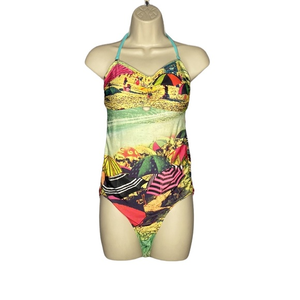 Op Vintage 70s style one‎ piece swimsuit